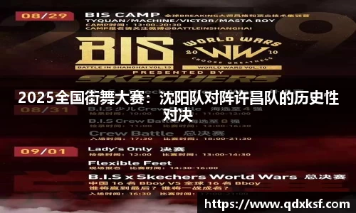 2025全国街舞大赛：沈阳队对阵许昌队的历史性对决